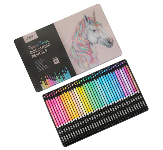 Brustro Artists Pastel Coloured Pencils Set of 36 - Stationery Plug