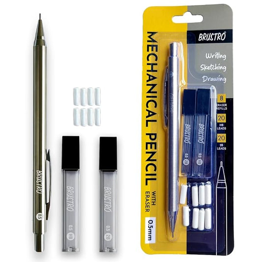 BRUSTRO Mechanical Pencil Set - 0.5 mm - Stationery Plug