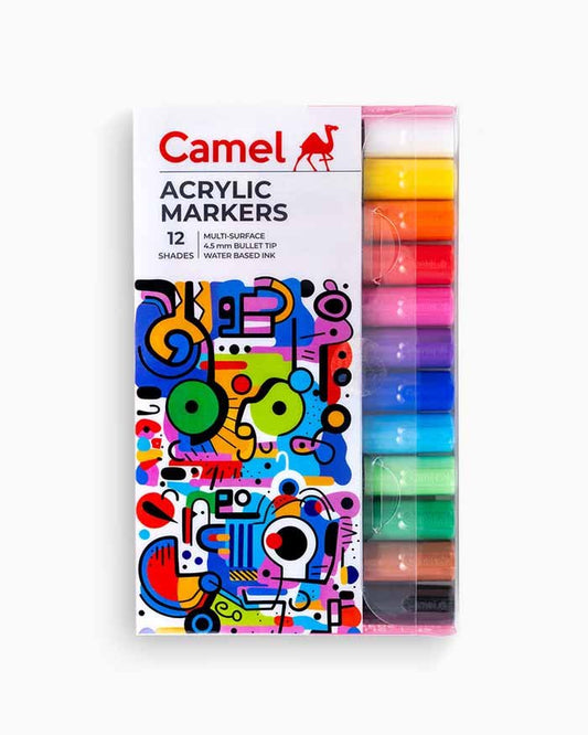 Camel Acrylic Markers Set of 12 - Stationery Plug