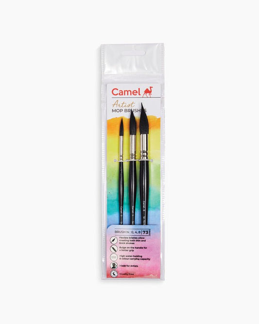 Camel Artists Mop Brush Set of 3 - Stationery Plug