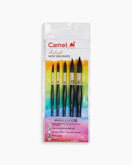 Camel Artists Mop Brush Set of 5 - Stationery Plug