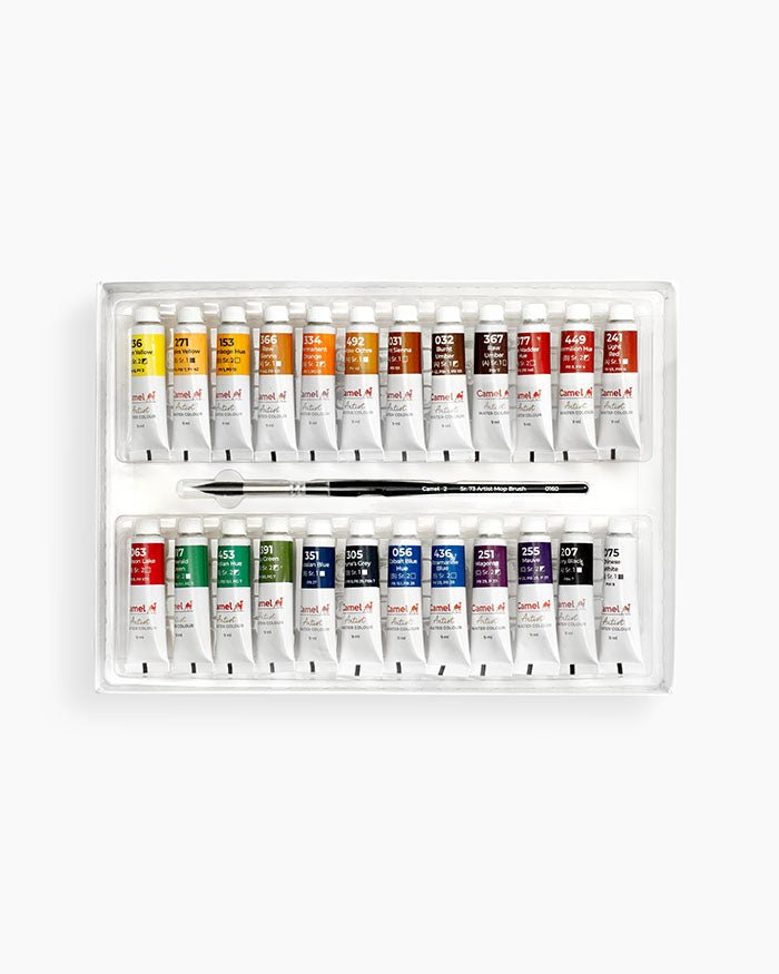 Camlin Kokuyo Artist Water Colour Tube Set of 24 - Stationery Plug
