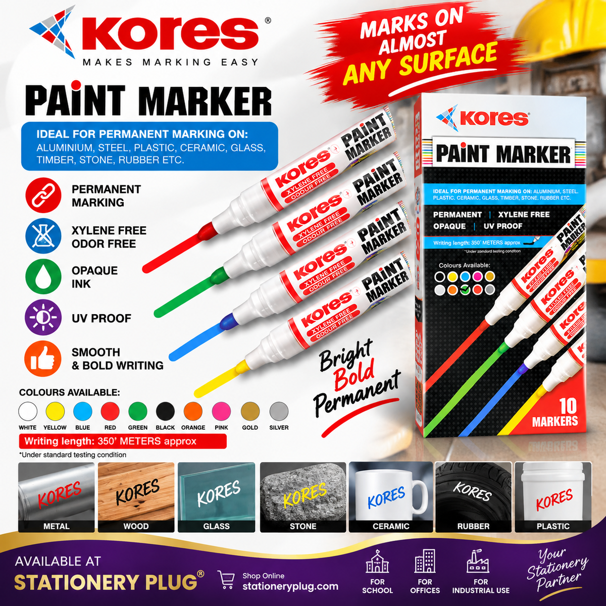 kores Paint Marker [ pack of 10pc ]