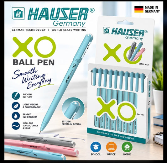 Hauser xo Ball Pens Mrp-10 Per pc Pack -10 pc  ( Pack Mrp-100 )