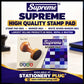 Supreme Stampad Medium Size Mrp-45 Per pc ( Wholsale Pack -15pc )  Availabel Colour Blue