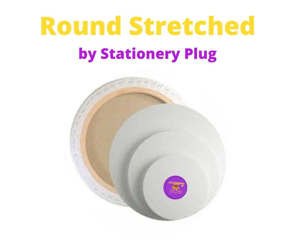 Round Stretched Canvas - Stationery Plug