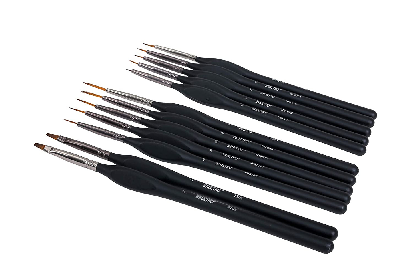 Brustro Artists ’ Miniature Brush Set | Watercolour & Acrylic | Set of 12