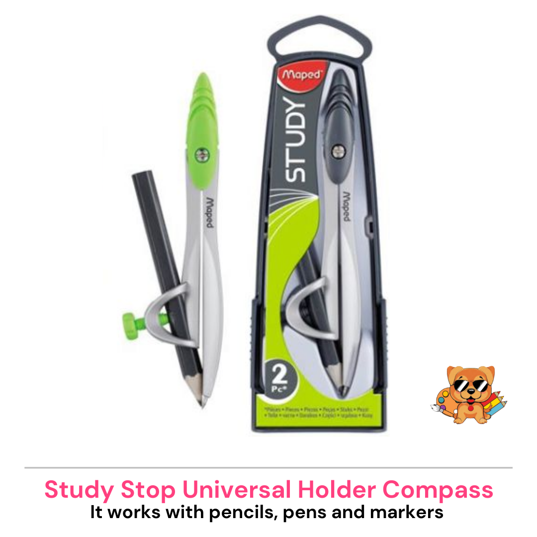 Maped Study Compass Maped Study Stop Compass : Universal Holder – Stationery Plug