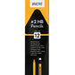Brustro 2 HB Extra Dark Pencil With Eraser Tip (Pack of 12)