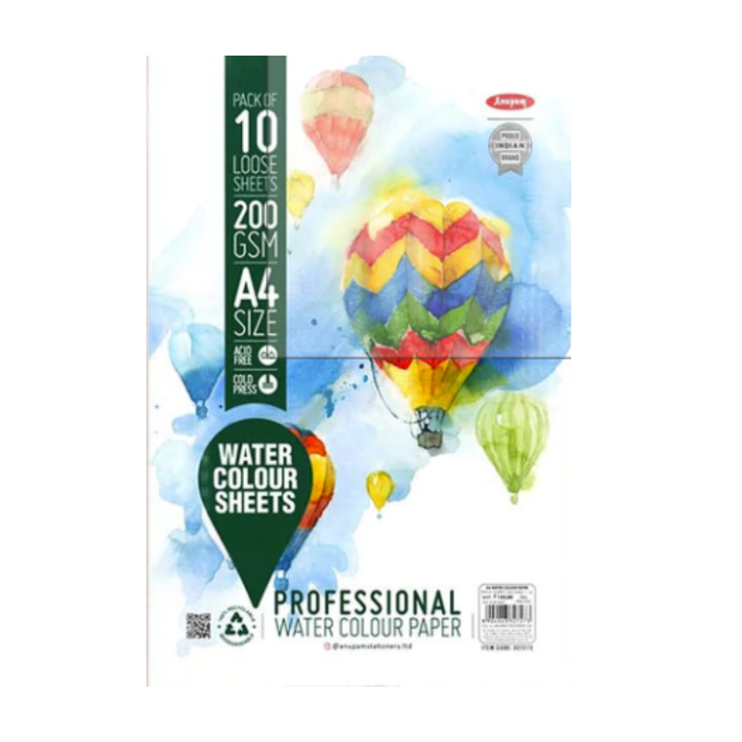 A5 Anupam Watercolour Sheets 200 gsm