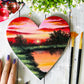 Stationery Plug Professional Heart Stretched Canvas