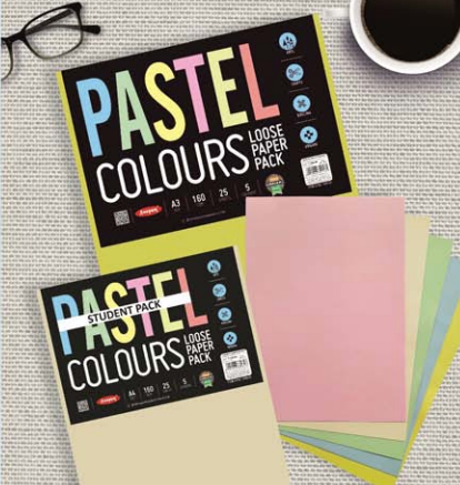 Anupam  Pastel Colour Sheets | 160 GSM| 25 sheets