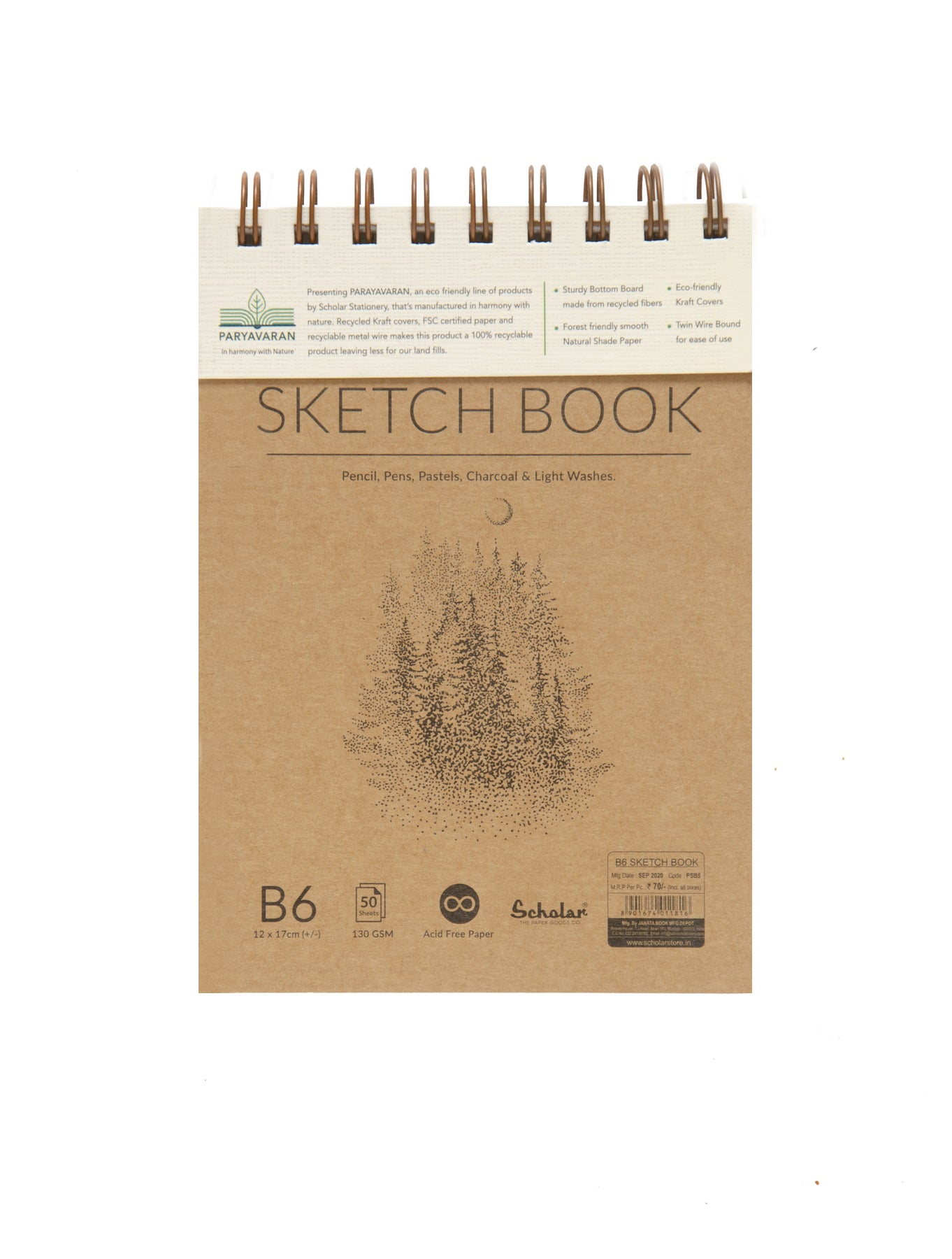 Scholar Paryavaran Sketch Book 150 GSM