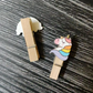 Unicorn wooden clips