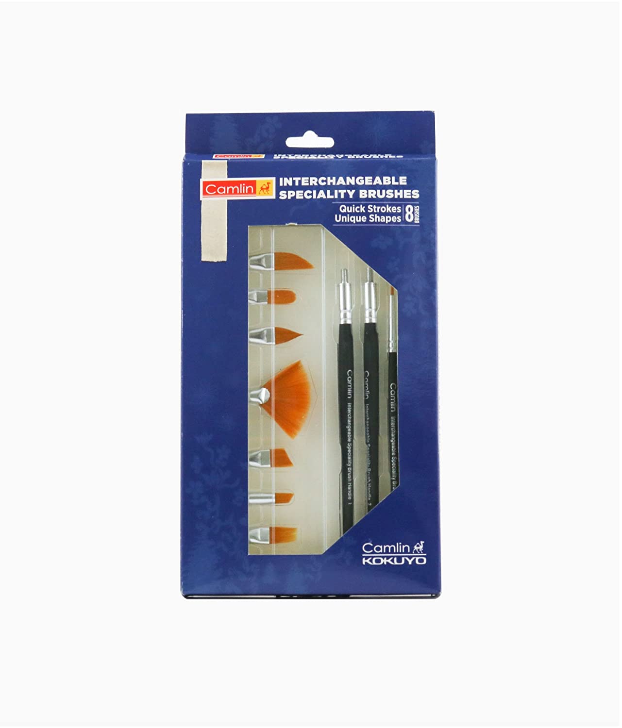 Camlin Interchangeable Speciality Brushes – 8 Brushes