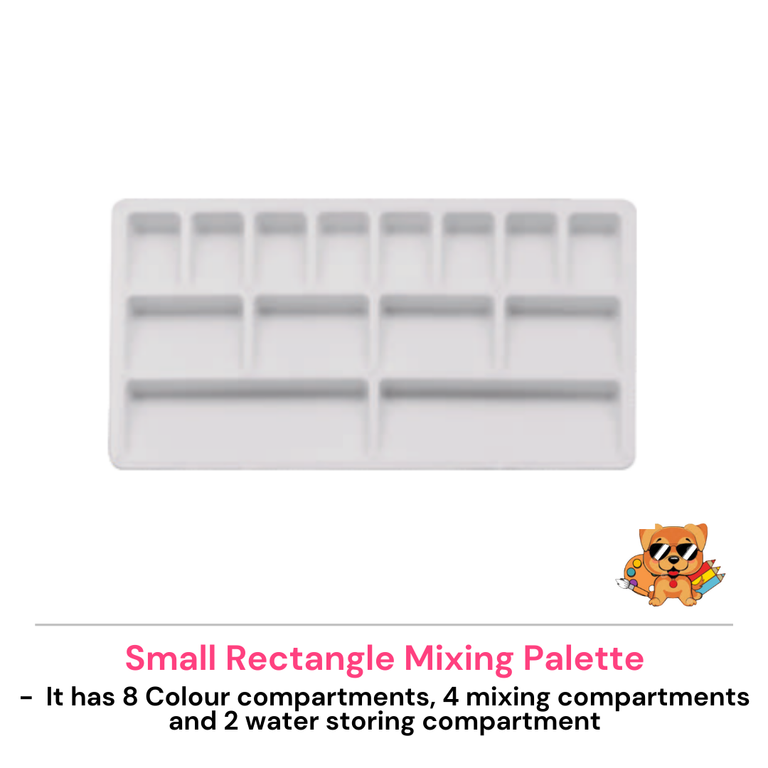 Rectangle Colour Mixing Palette