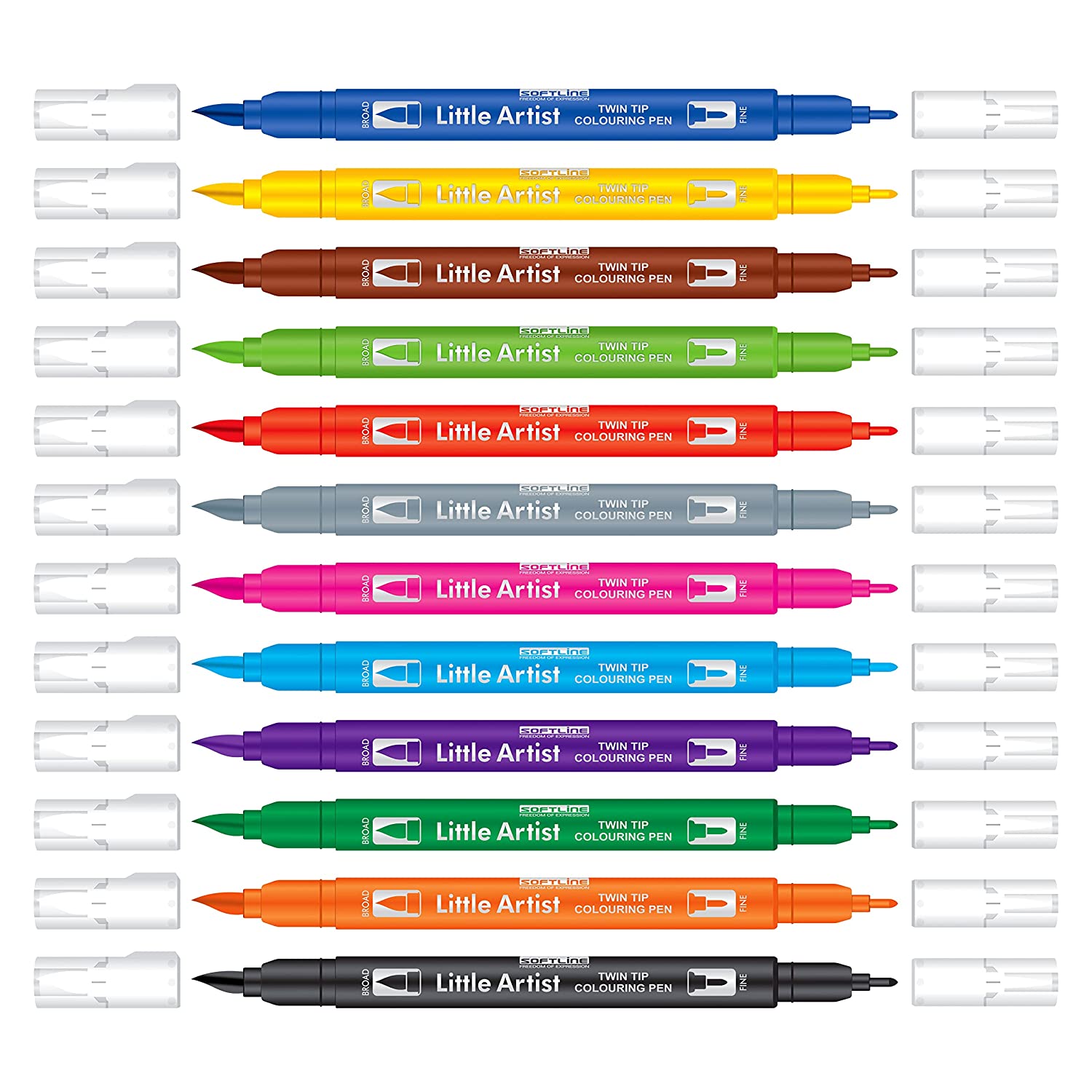 Add Gel Softline Little Artist Colouring Pen Twin Tip Brush Pens