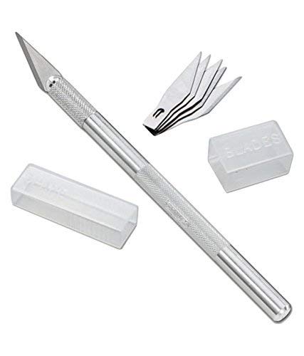 Detail Pen Cutter With 5 Interchangeable Blades For Carving and Paper Cutting - Stationery Plug