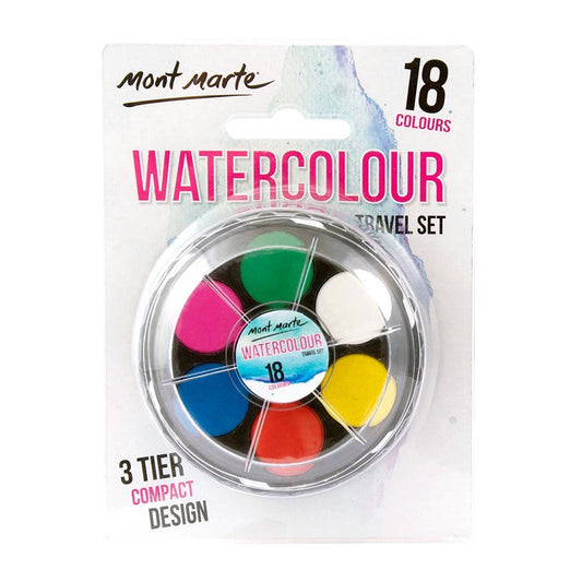 Mont Marte Watercolor Travel Set - Stationery Plug