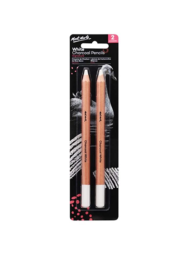 Mont Marte White Charcoal Pencil Set of 2 - Stationery Plug