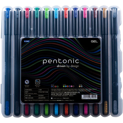 Pentonic Coloured Gel Pen Set - Stationery Plug